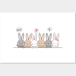 Rabbits Posters and Art